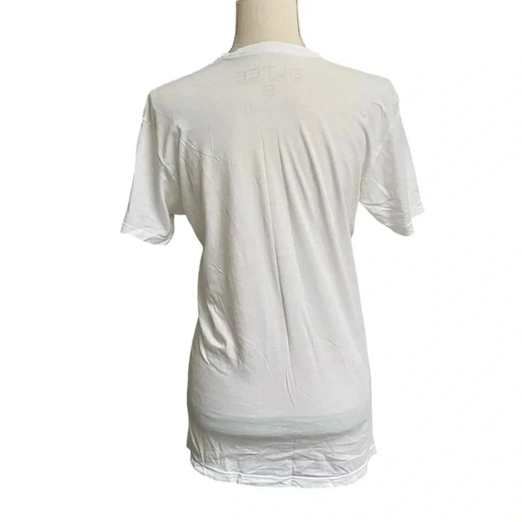 Brian Lichtenberg BLTEE FÉLINE MEOW Graphic Tee White Cotton Shirt Small - Picture 12 of 15